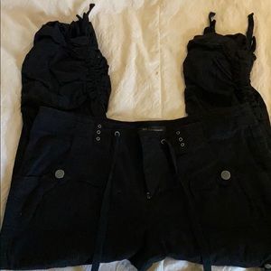 Inc adjustable black capri